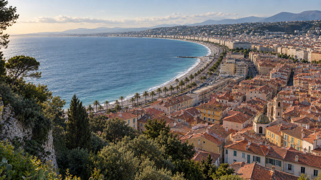 Vue depuis la Colline du Château, Nice