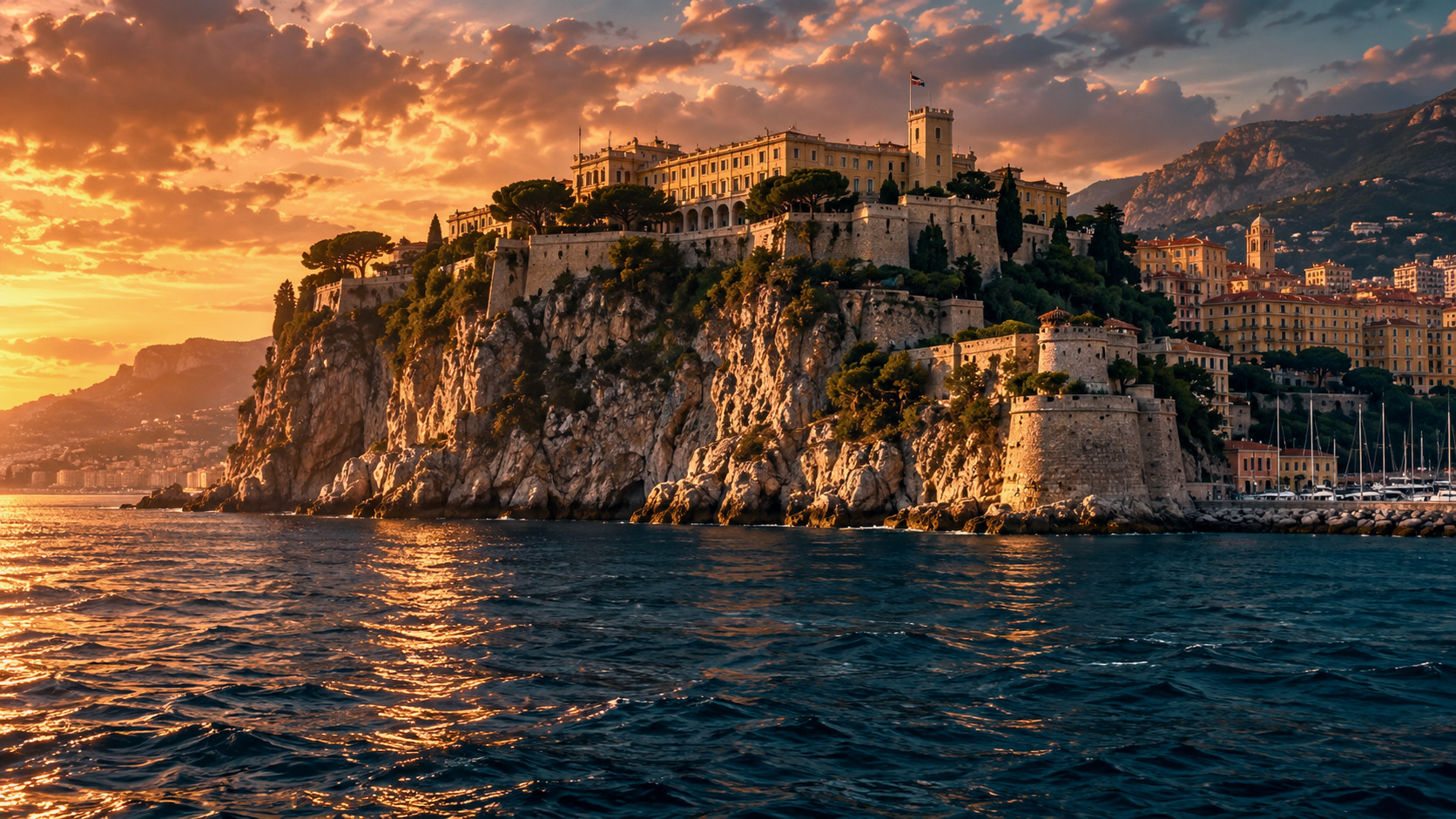 Le Rocher et le Palais Princier, Monaco