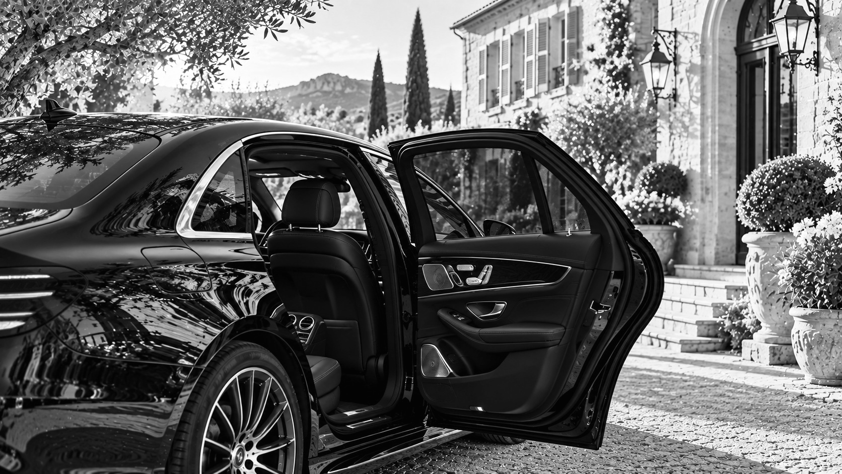 Chauffeur privé, berline élégante, Aix-en-Provence