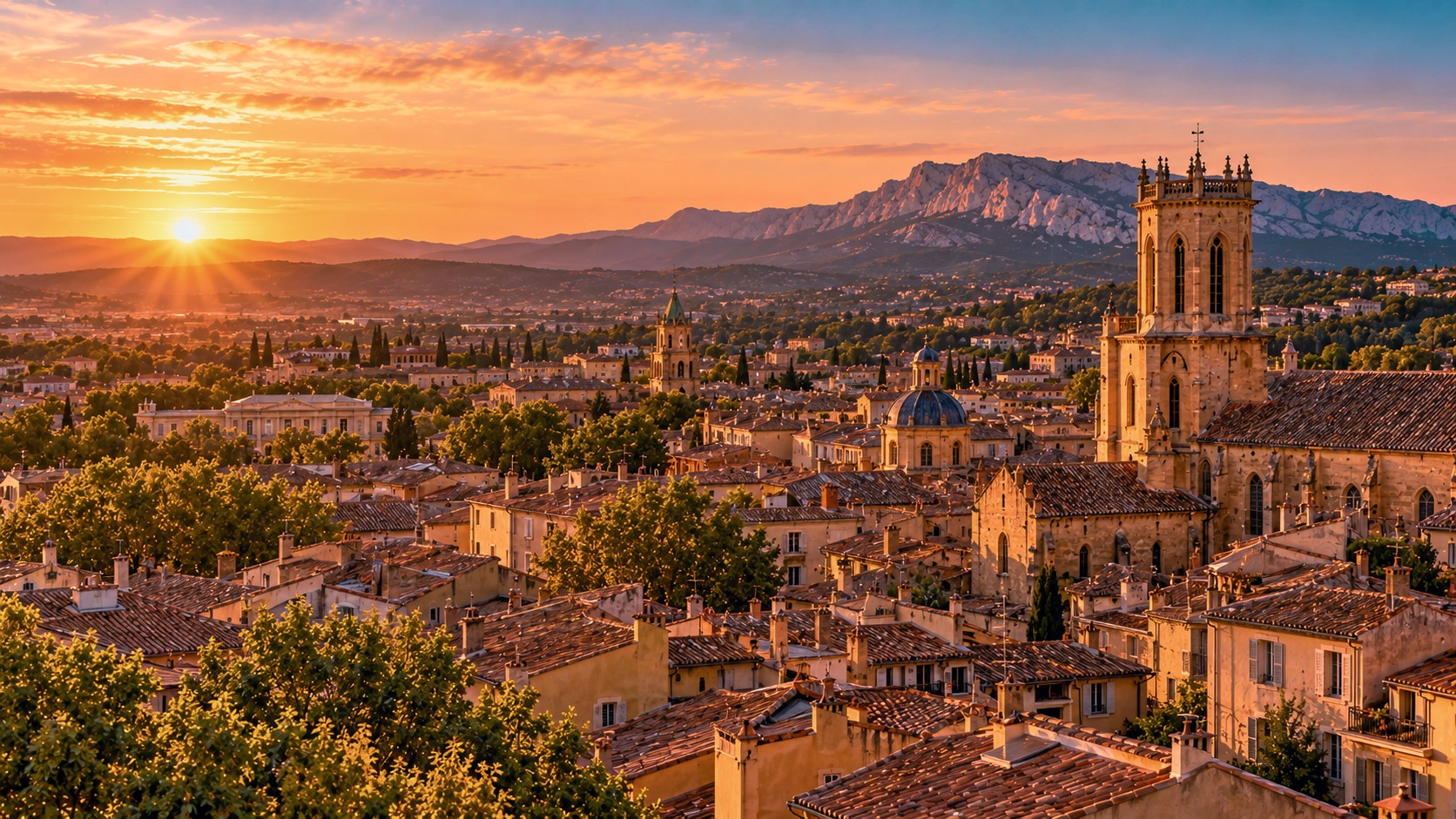 Chauffeur privé, vue panoramique, Aix-en-Provence